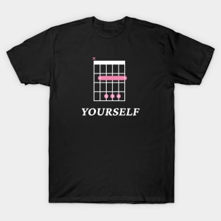 B Yourself B Guitar Chord Tab Dark Theme T-Shirt